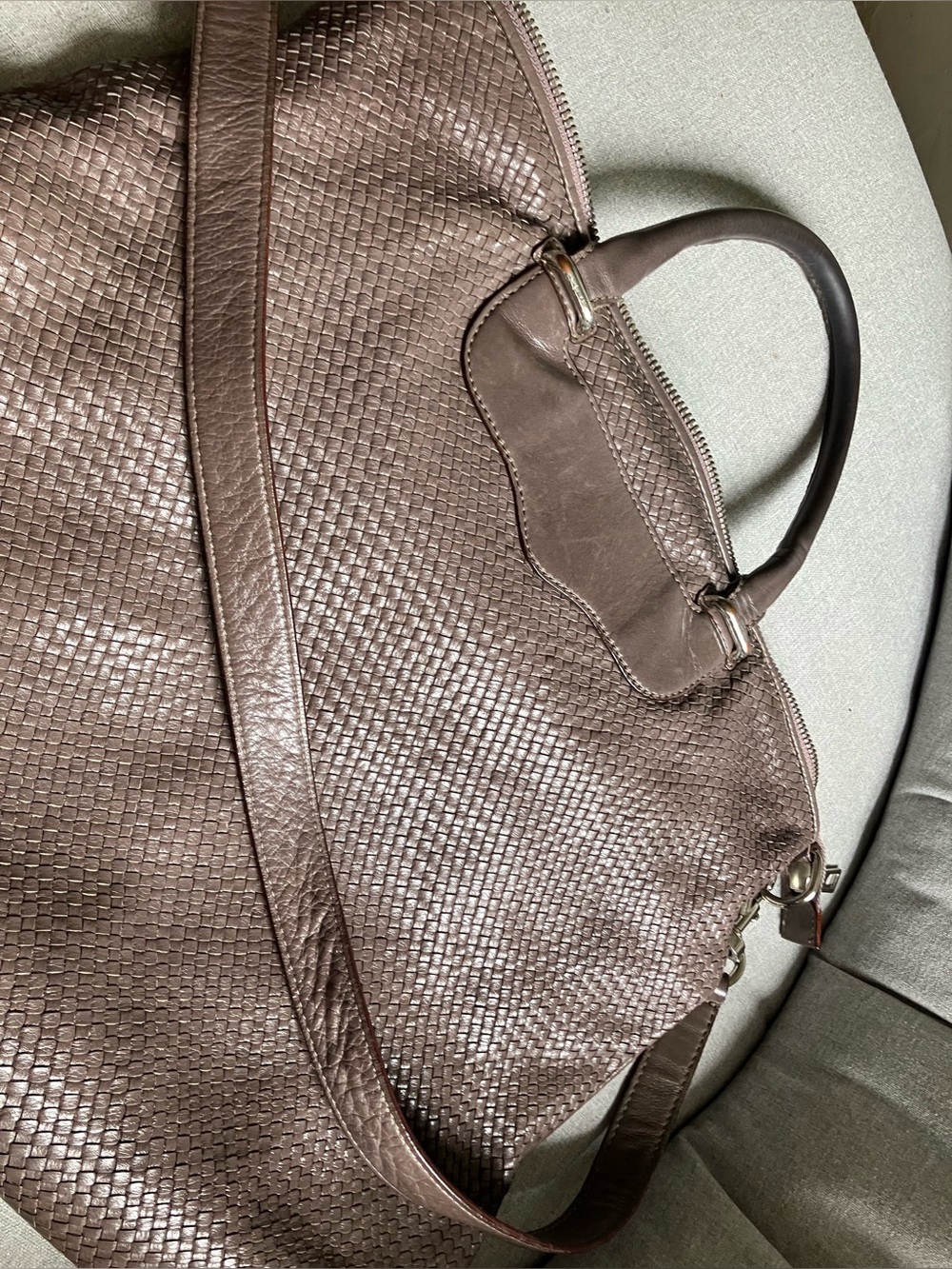 Rebecca Minkoff - Woven Leather Tote Bag - Brown